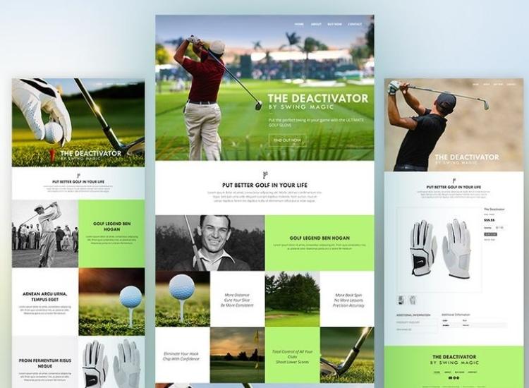 Thiết kế website Golf dàn trang chuyên nghiệp