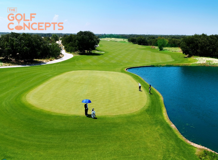 khu vực green sân golf